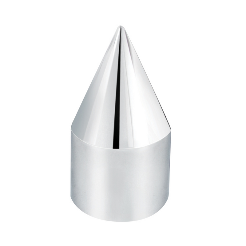 United Pacific 15/16" X 2.5" Chrome Plastic Spike Nut Cover Push-On (Bulk) 10767B