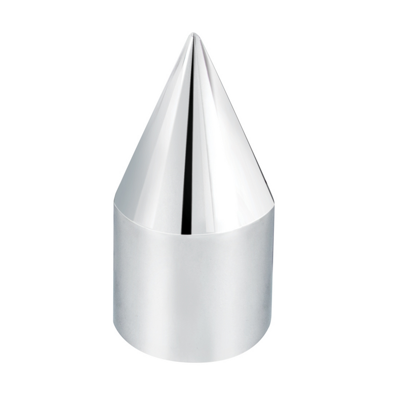 United Pacific 33mm X 3-1/8" Chrome Plastic Spike Nut Cover Push-On (Bulk) 10769B
