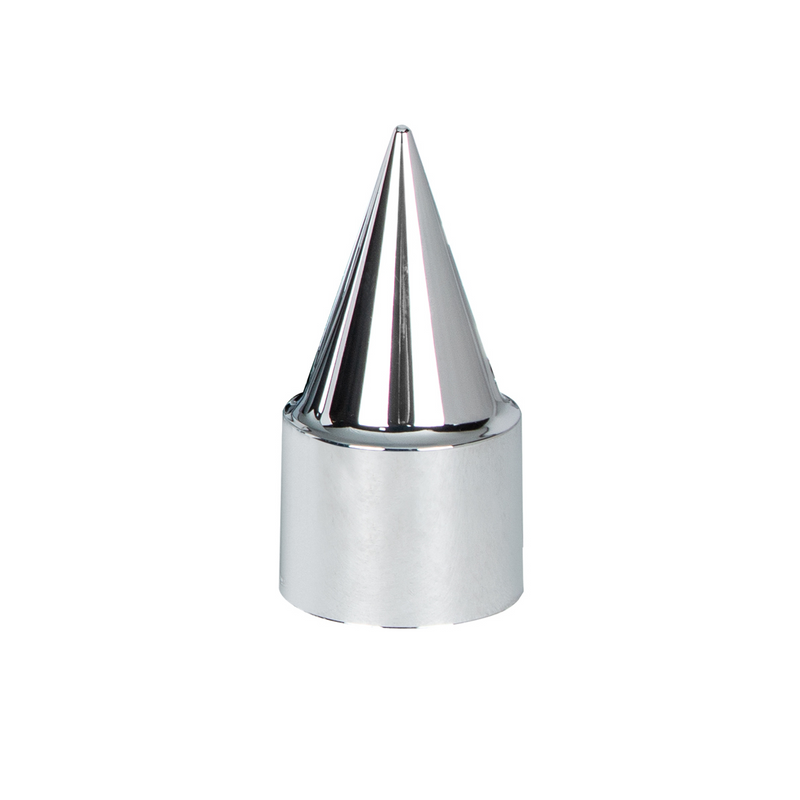 United Pacific 33mm X 4-1/4" Chrome Plastic Stiletto Nut Covers Thread-On (10-Pack) 10778