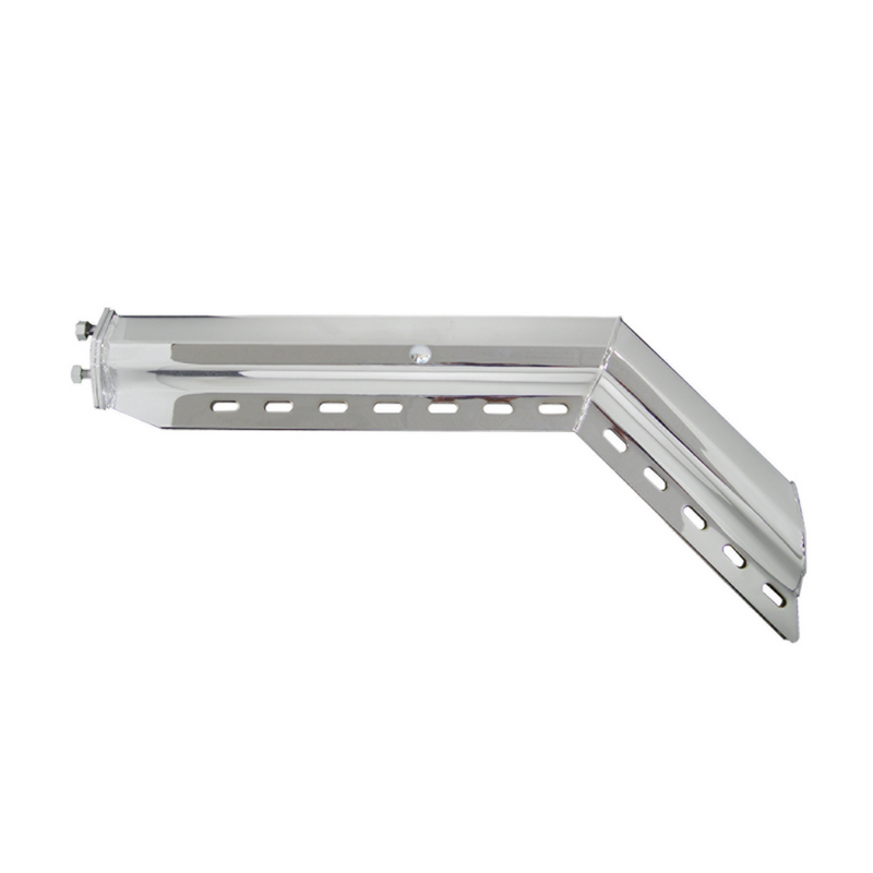 United Pacific 30" 430SS 45-Degree Angled Heavy Duty Mud Flap Hangers-2.5" Bolt Pattern (Pair) 10846