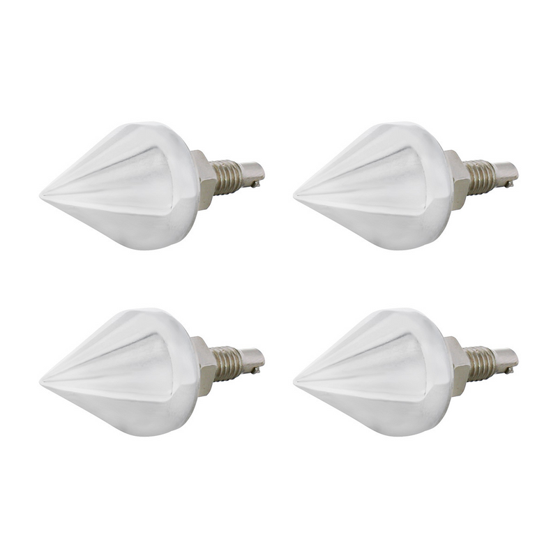 United Pacific Chrome Spike License Plate Fastener (4-Pack) 10878