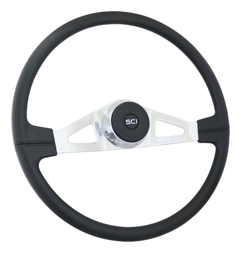 Steering Creations 20" Black Polyurethane Rim Steering Wheel- Lincoln