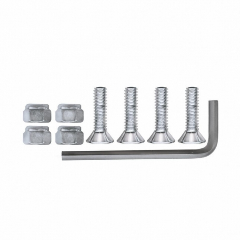 United Pacific Chrome Grab Handle Mounting Hardware Kit 10957