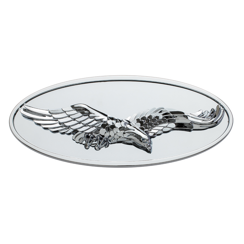 United Pacific Chrome Die Cast Oval Emblem 3D Eagle 10964