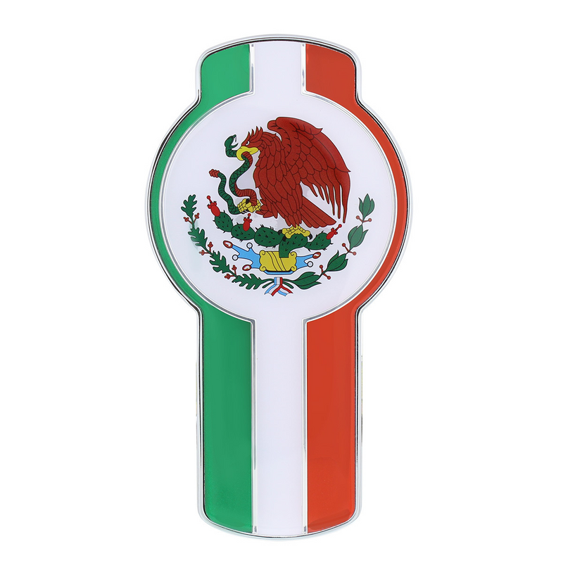 United Pacific Chrome Die Cast Mexico Flag Emblem 10967