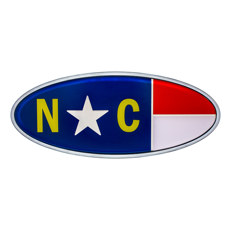 United Pacific Chrome Die Cast North Carolina Flag Emblem 10975