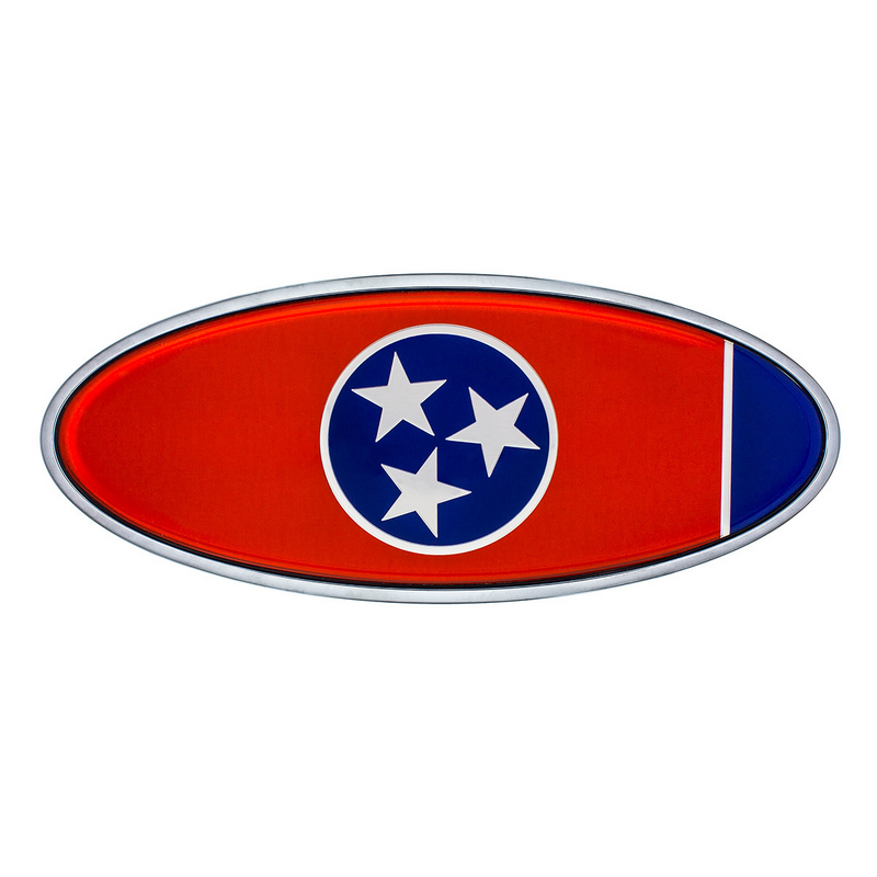 United Pacific Chrome Die Cast Tennessee Flag Emblem 10976