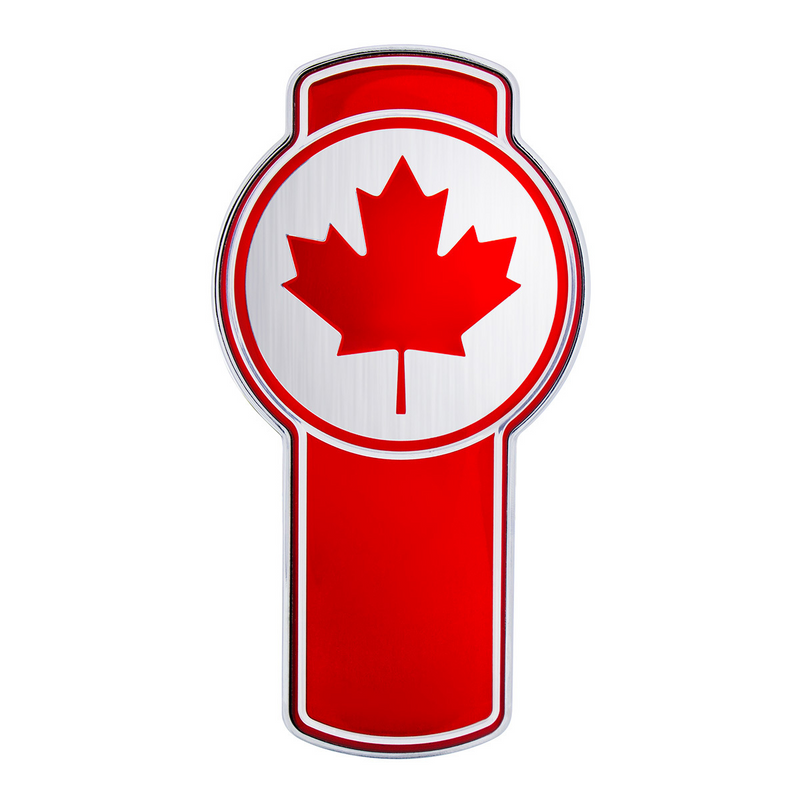 United Pacific Chrome Die Cast Canada Flag Emblem 10978