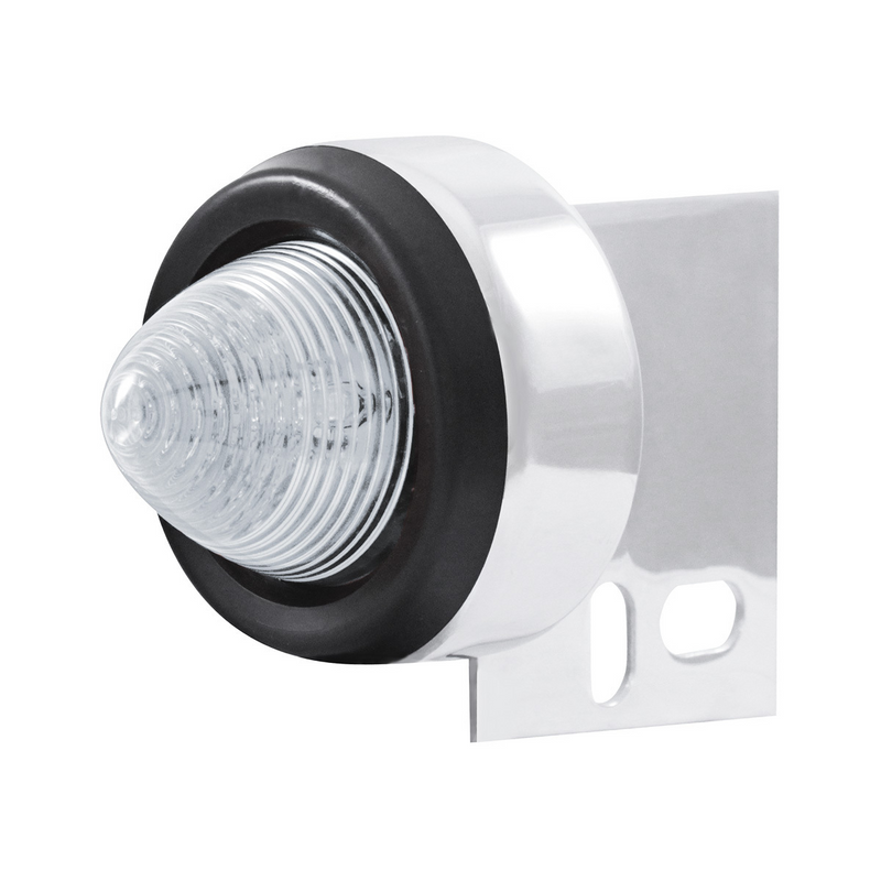 United Pacific 9 LED Beehive Mud Flap Hanger End Light With Grommet Red LED/Clear Lens 10997