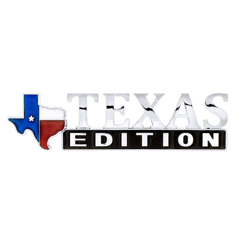 United Pacific Chrome Die Cast "Texas Edition" Accent Emblem 11016