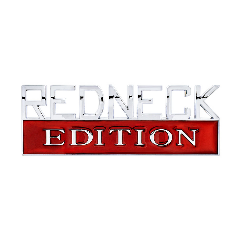 United Pacific Chrome Die Cast "Redneck Edition" Accent Emblem 11018