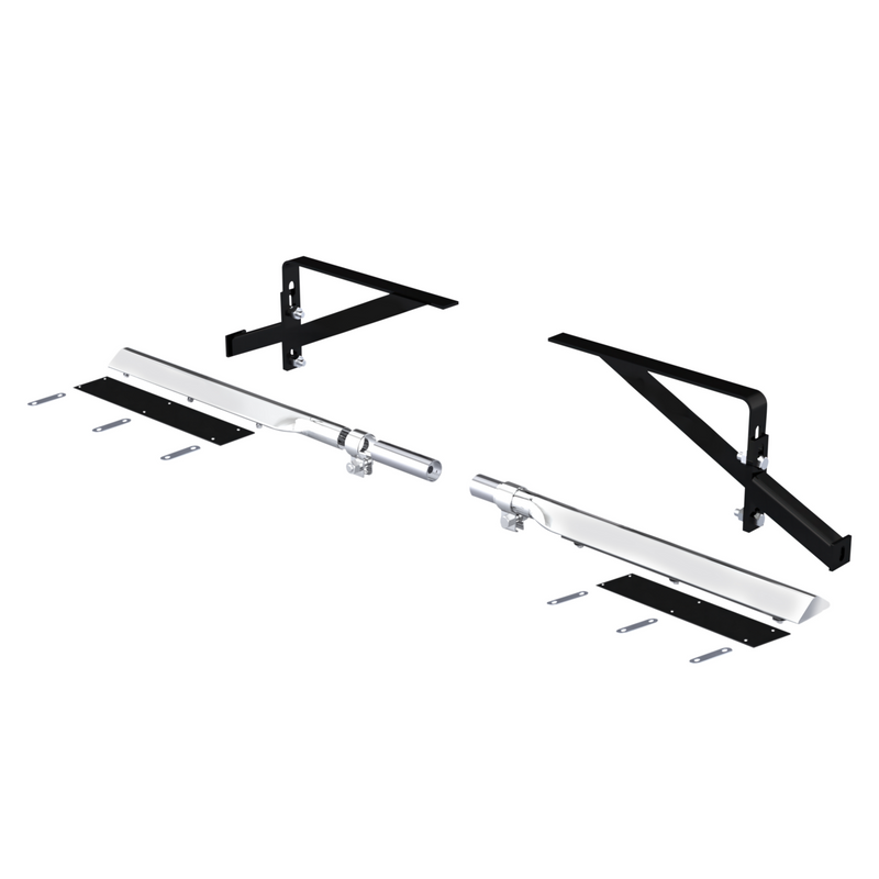 United Pacific 29" 430 Stainless Steel Universal Heavy Duty Half Fender Mounting Arm Kit (Pair) 11023