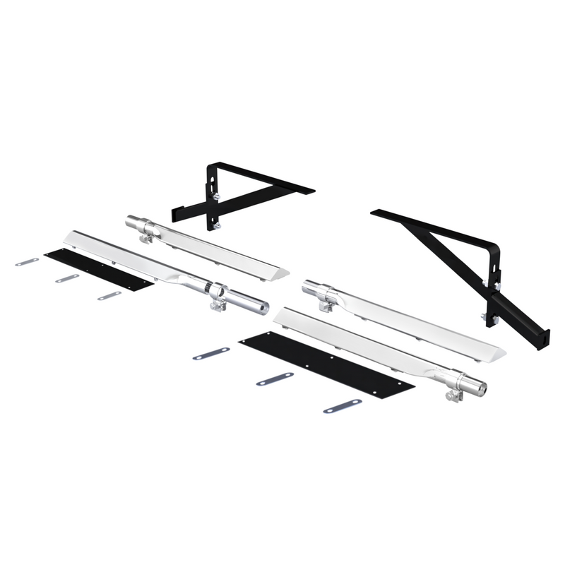 United Pacific 29" 430 Stainless Steel Universal Heavy Duty Full Tandem Fender Mounting Arm Kit (Pair) 11025