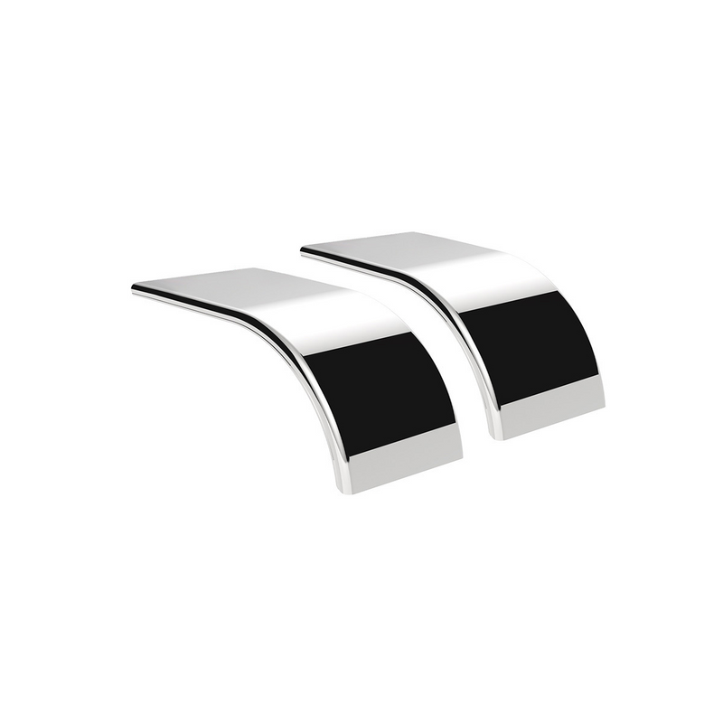 United Pacific 66" 430 Stainless Steel (16ga) Smooth Half Fender SE Series (Pair) 11027