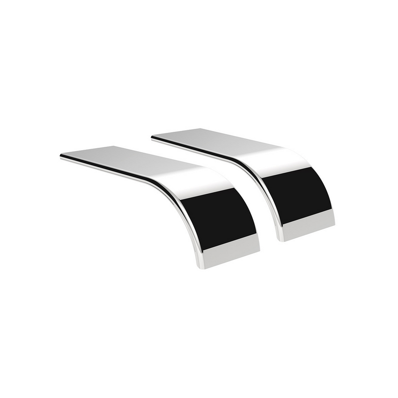 United Pacific 80" 430 Stainless Steel (16ga) Smooth Half Fender SE Series (Pair) 11028