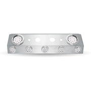 Trux Accessories Universal Trailer Service Box with 2 x 4" & 5 x 2" Dual Revolution LEDs & Bezels (Red/White) with Open Back