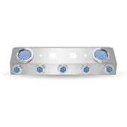 Trux Accessories Universal Trailer Service Box with 2 x 4" & 5 x 2" Dual Revolution LEDs & Bezels (Red/Blue) with Open Back