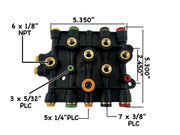 Freightliner Air Switch Junction Block - 1/8" NPT