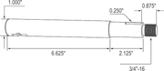 Newstar Clutch Release Shaft - 9.625"