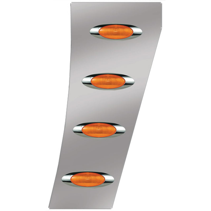 Phoenix Design 388 STD Hood Cowl Panels 11+ W/4 P-1 LED Clear Amber Lights