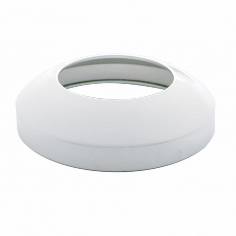 United Pacific 8" Stainless Rear Hubcap With Hubometer Cutout 20205
