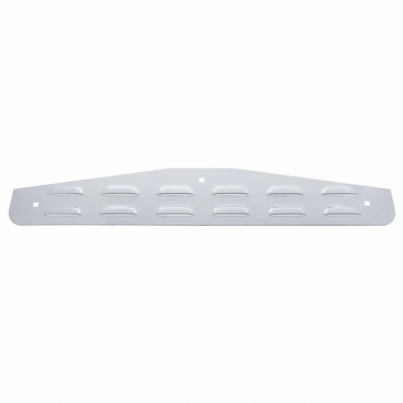 United Pacific 4" X 24" Stainless Louvered Bottom Mud Flap Plate Bolt Thru 20211