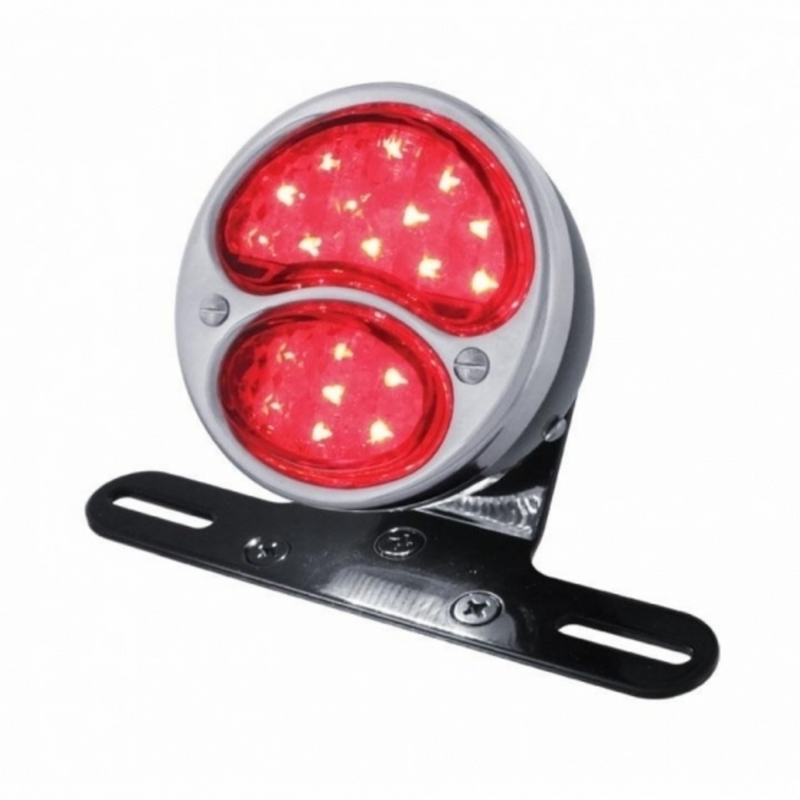 United Pacific LED Black "DUO Lamp" Tail Light For Motorcycle 20334