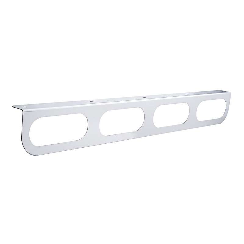 United Pacific Stainless Light Bracket With 4X Oval Light Cutouts 20397