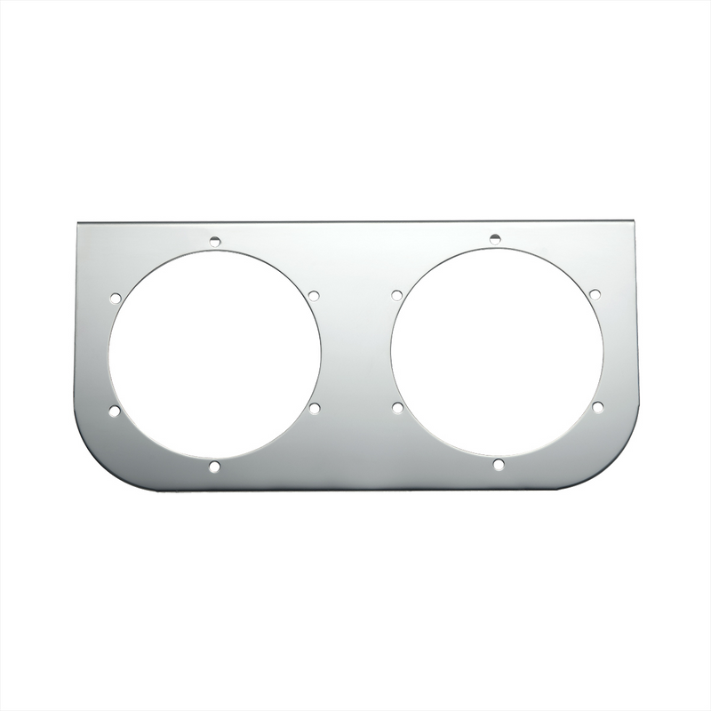 United Pacific Stainless Light Bracket With 2X 4" Light Cutouts 20425
