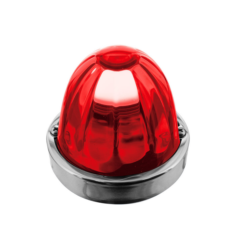 United Pacific Glass Watermelon Flush Mount Kit Red 20454