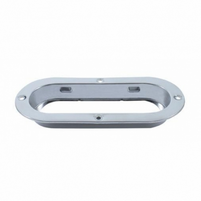 United Pacific Stainless 6" Oval Mounting Flange (Bulk) 20487B