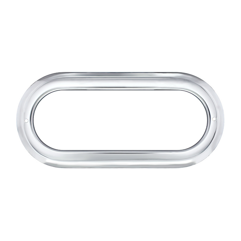 United Pacific Stainless Steel Light Bezel For 6" Oval Grommet Mounted Light 20506