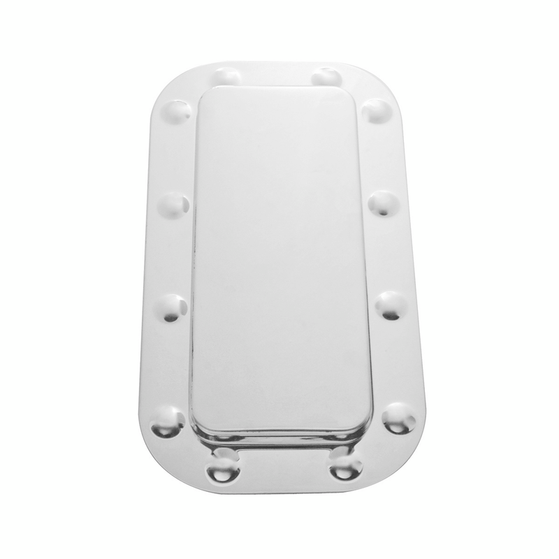 Peterbilt Stainless Vent Door Cover And Dimpled Trim Set 20562