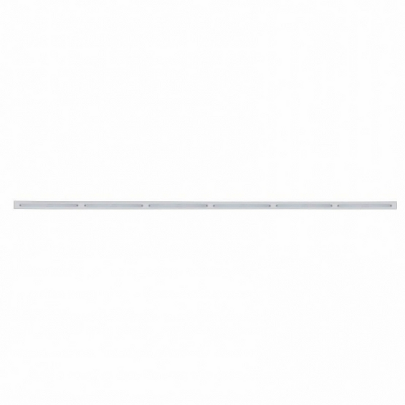 United Pacific 79-1/2" Stainless Bumper Light Bracket With 6X 14 LED 12" Light Bars Amber LED/Chrome Lens 20676