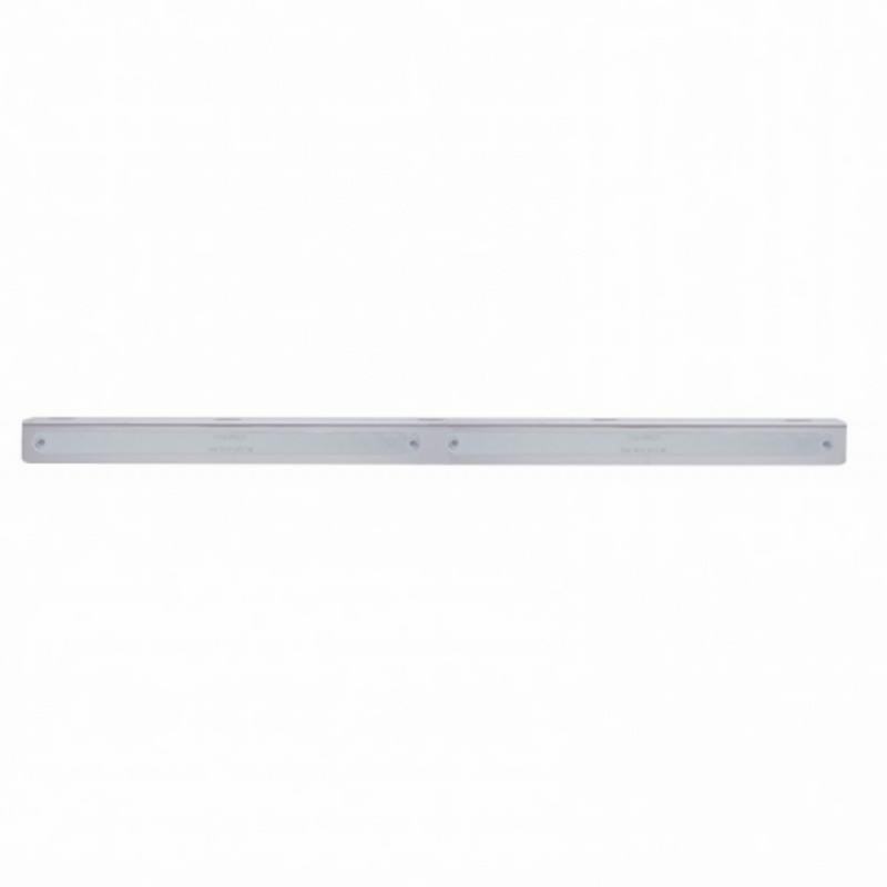 United Pacific 25-5/16" Stainless Light Bracket With 2X 14 LED 12" Light Bars Amber LED/Chrome Lens 20794