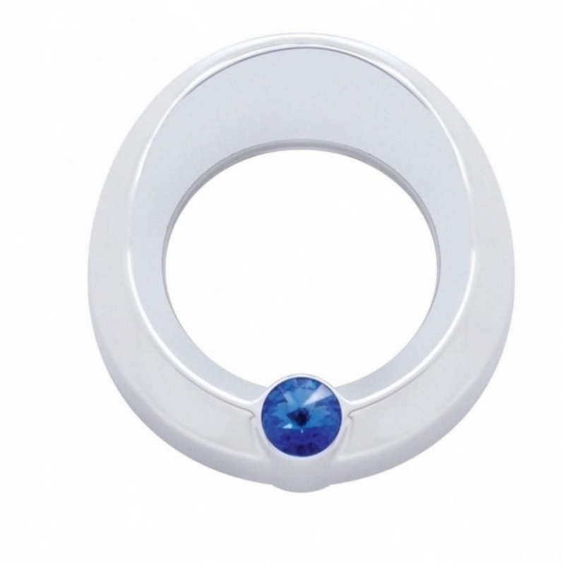 United Pacific Universal Small Gauge Cover With Visor Blue Crystal 20816