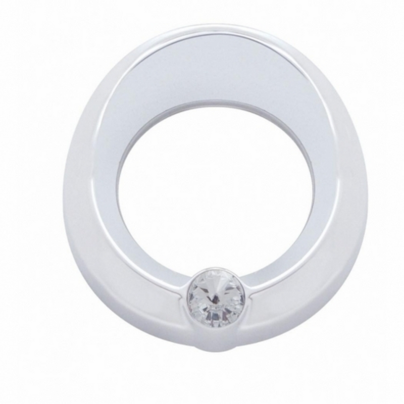 United Pacific Universal Small Gauge Cover With Visor Clear Crystal 20817