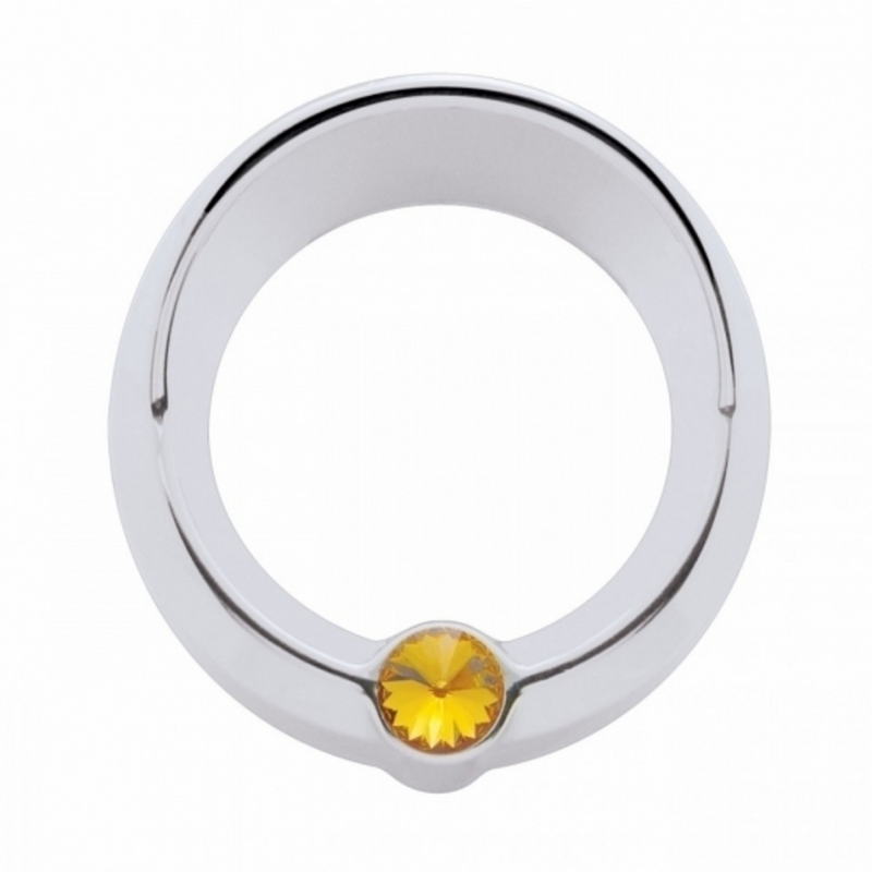 United Pacific Signature Series Small Gauge Cover With Visor For Freightliner Amber Crystal 20829