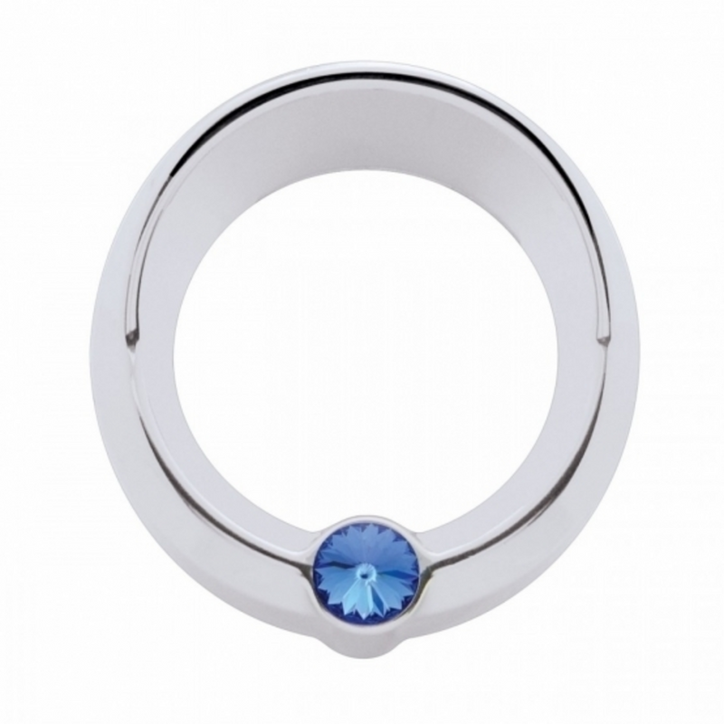 United Pacific Signature Series Small Gauge Cover With Visor For Freightliner Blue Crystal 20830