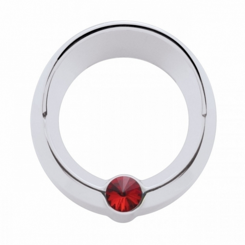 United Pacific Signature Series Small Gauge Cover With Visor For Freightliner Red Crystal 20834