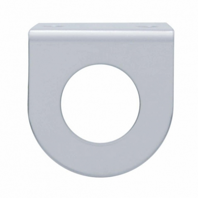 United Pacific Stainless Mini Light Bracket With Single 13/16" Round Cutout (Bulk) 20850B