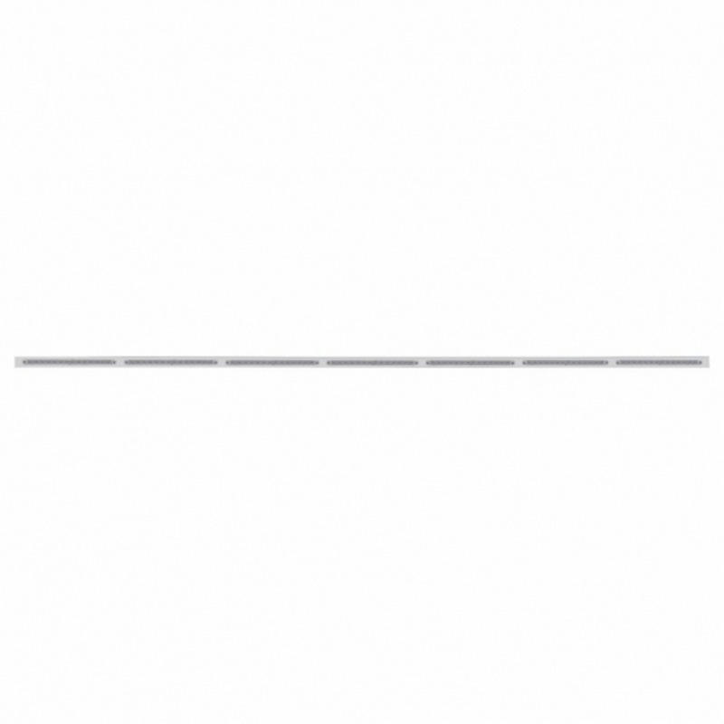 United Pacific 94" Stainless Light Bracket With 7X 14 LED 12" Light Bars Red LED/Clear Lens 20877