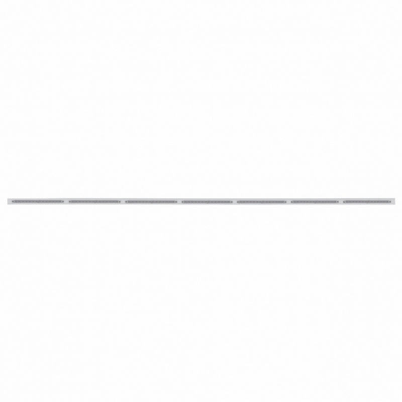United Pacific 94" Stainless Light Bracket With 7X 14 LED 12" Light Bars White LED/Clear Lens 20878