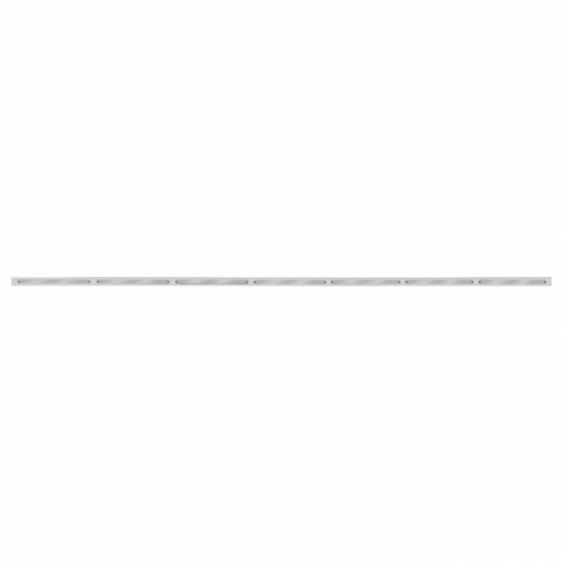 United Pacific 94" Stainless Light Bracket With 7X 14 LED 12" Light Bars Amber LED/Chrome Lens 20879
