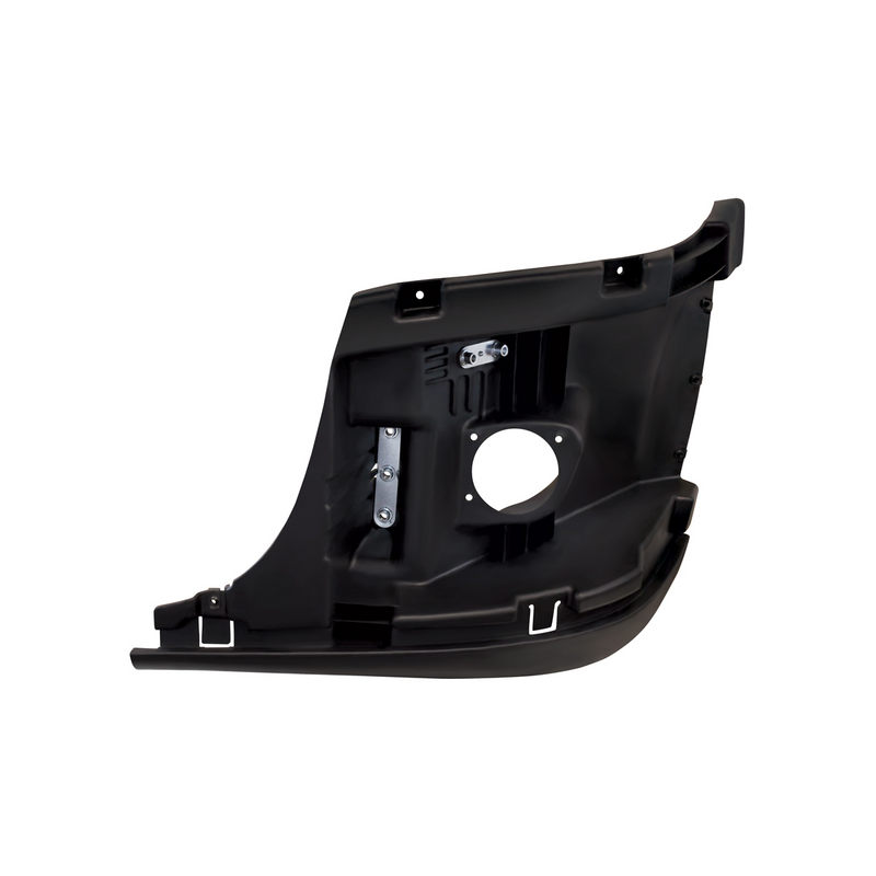 United Pacific Bumper End Reinforcement With Fog Light Hole For 2008-2017 Freightliner Cascadia Driver 20895