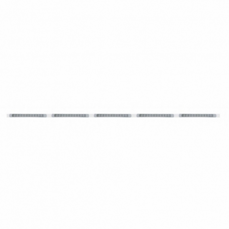 United Pacific 94" Stainless Light Bracket With 5X 11 LED 17" Light Bars & Bezels Red LED/Clear Lens 20955