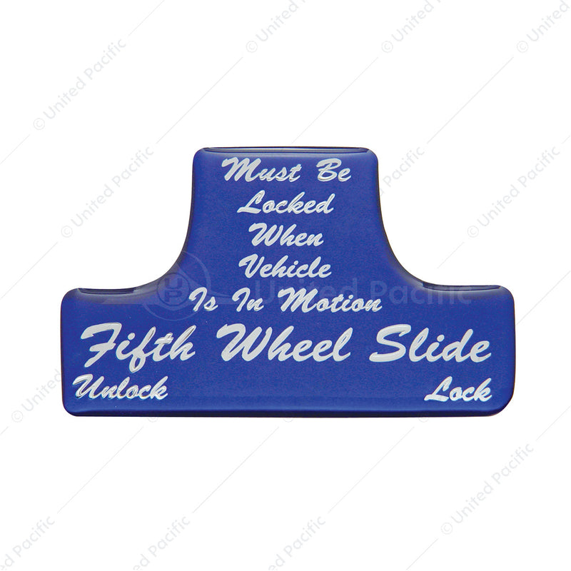 United Pacific "Fifth Wheel" Switch Guard Sticker Only - Blue 21020-1B