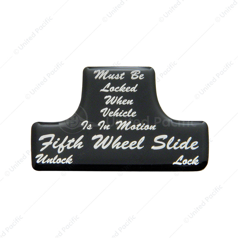 United Pacific "Fifth Wheel" Switch Guard Sticker Only - Black 21020-1K
