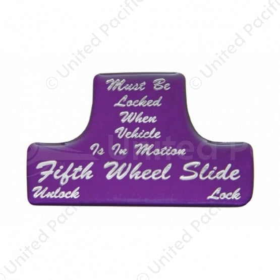 United Pacific "Fifth Wheel" Switch Guard Sticker Only - Purple 21020-1P