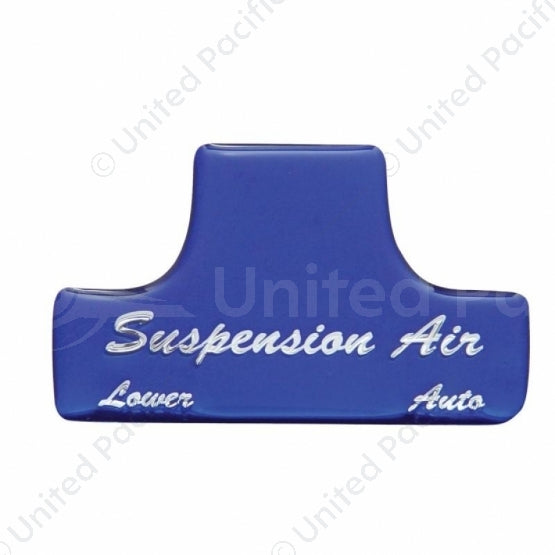 United Pacific "Suspension Air" Switch Guard Sticker Only - Indigo Blue 21026-1B